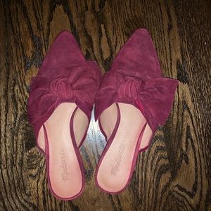 Madewell Remi burgundy bow mule